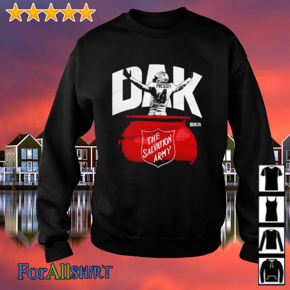 Dallas Cowboys dak prescott the salvation army shirt,Sweater, Hoodie, And  Long Sleeved, Ladies, Tank Top