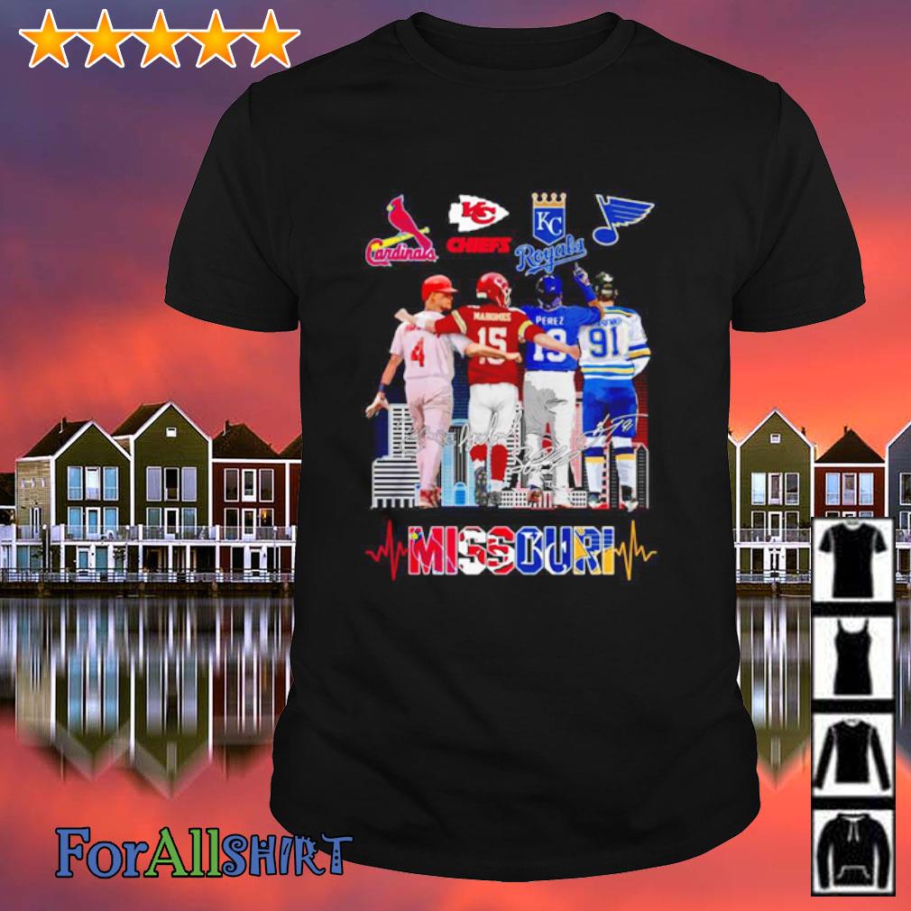 The Missouri Yadier Molina Patrick Mahomes Salvador Perez And Vladimir  Tarasenko Signatures Shirt, hoodie, sweater, long sleeve and tank top