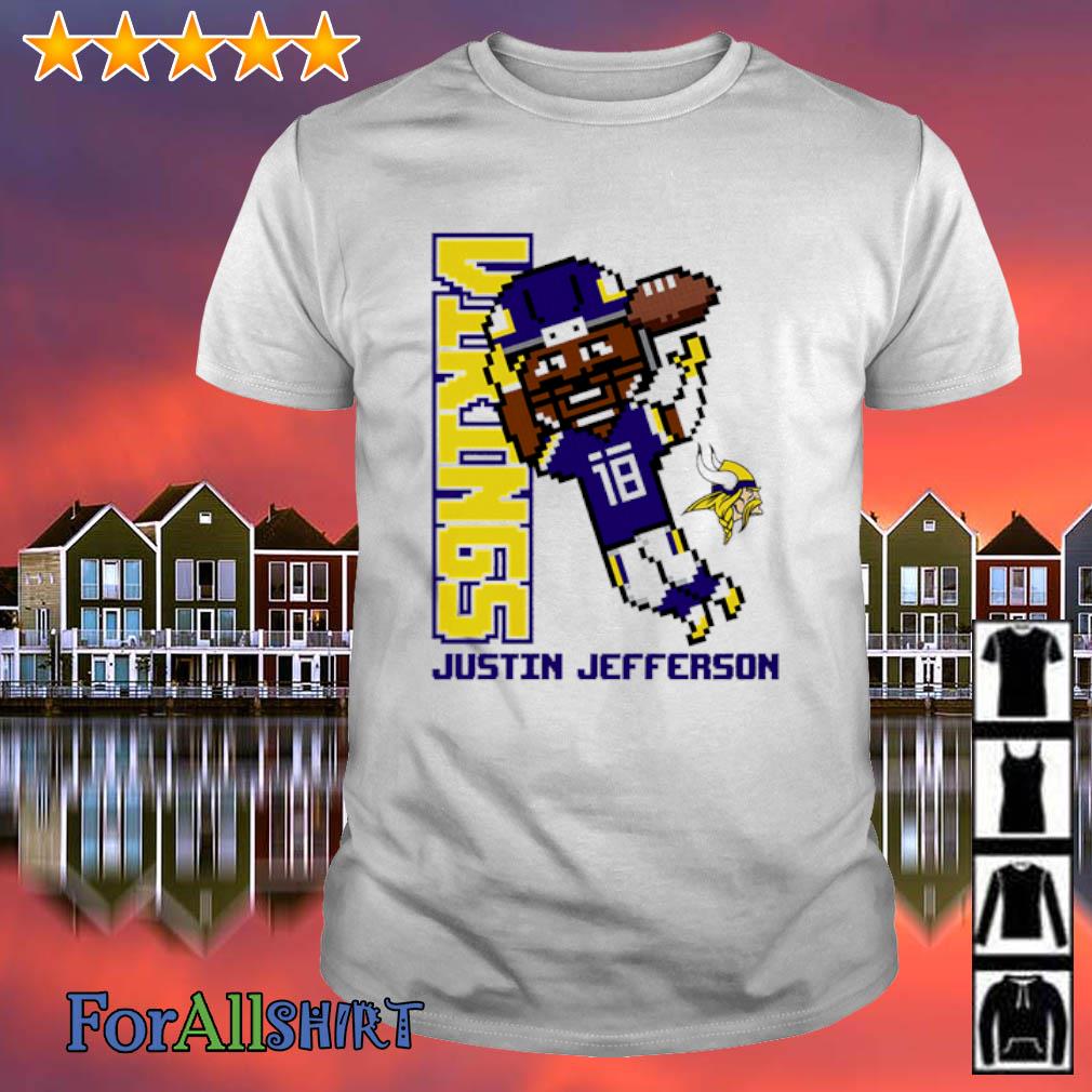 Justin Jefferson Minnesota Vikings Youth Pixel Player shirt, hoodie,  sweater, long sleeve and tank top