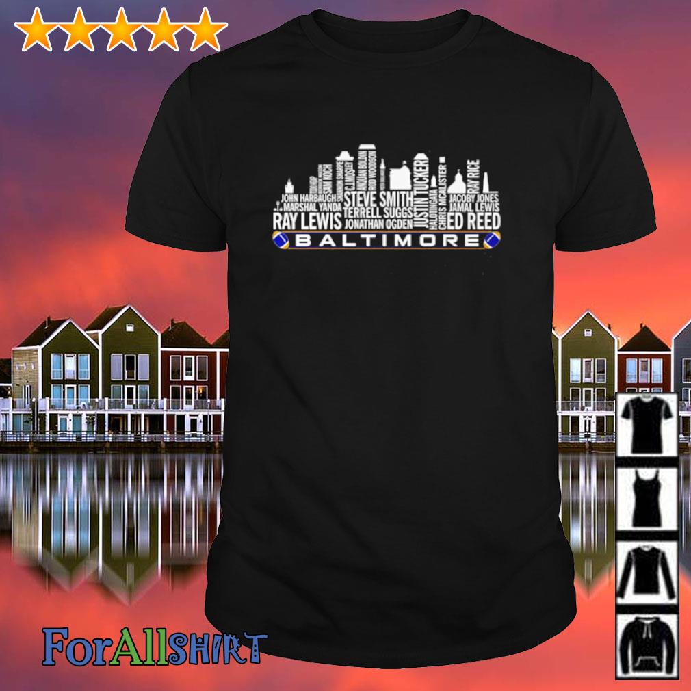 Baltimore Ravens Vintage Skyline Football Logo Shirt, hoodie