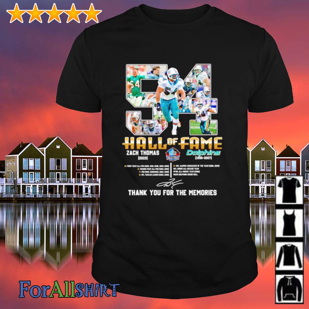 54 zach thomas miamI dolphins pro Football hall of fame 2023 shirt, hoodie,  sweater, long sleeve and tank top