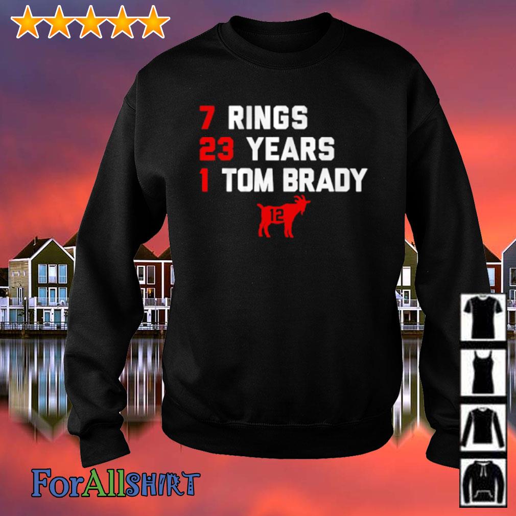 Tom Brady GOAT List Shirt, hoodie, sweater, long sleeve and tank top