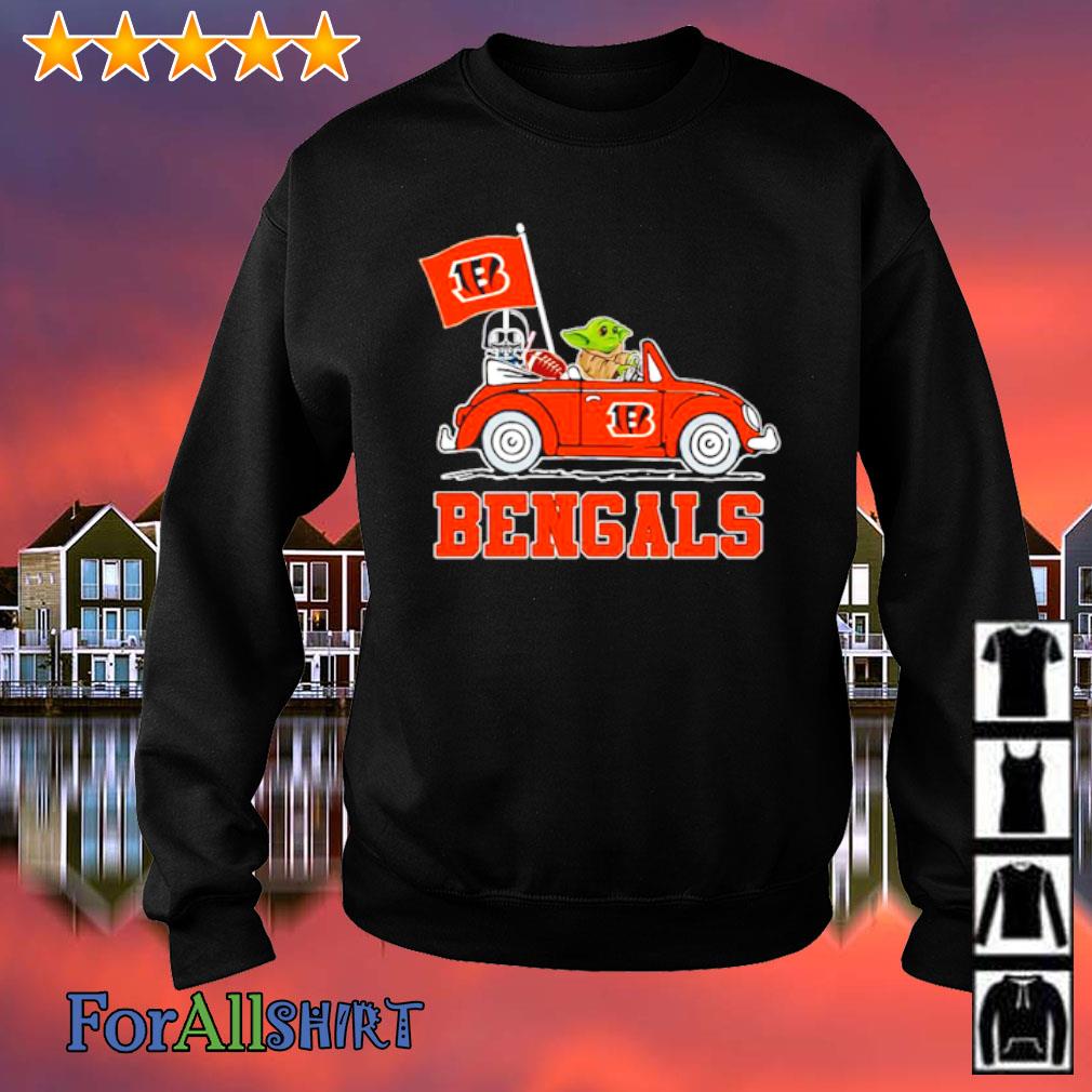 NFL Football Cincinnati Bengals Baby Yoda Star Wars Shirt Long Sleeve T- Shirt