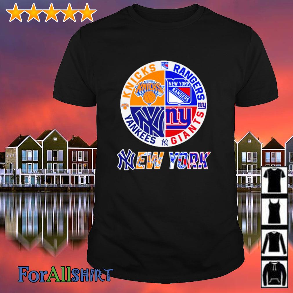 Knicks, Rangers, Yankees And Giants New York Sport Teams T-Shirt - Limited  Edition - Torunstyle