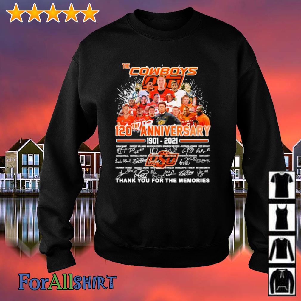 The Cowboys 120th Anniversary 1901-2021 Thank You For The Memories Shirt